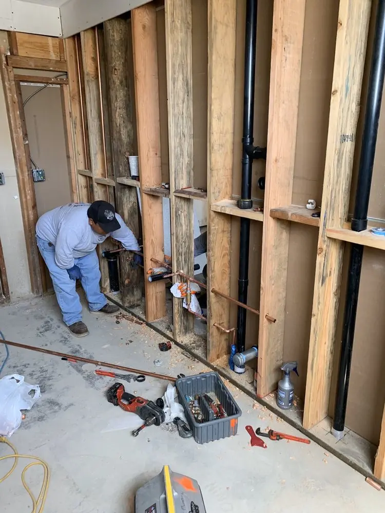 Commercial rough-in plumbing for Water Heater Replacement in Peachtree Center